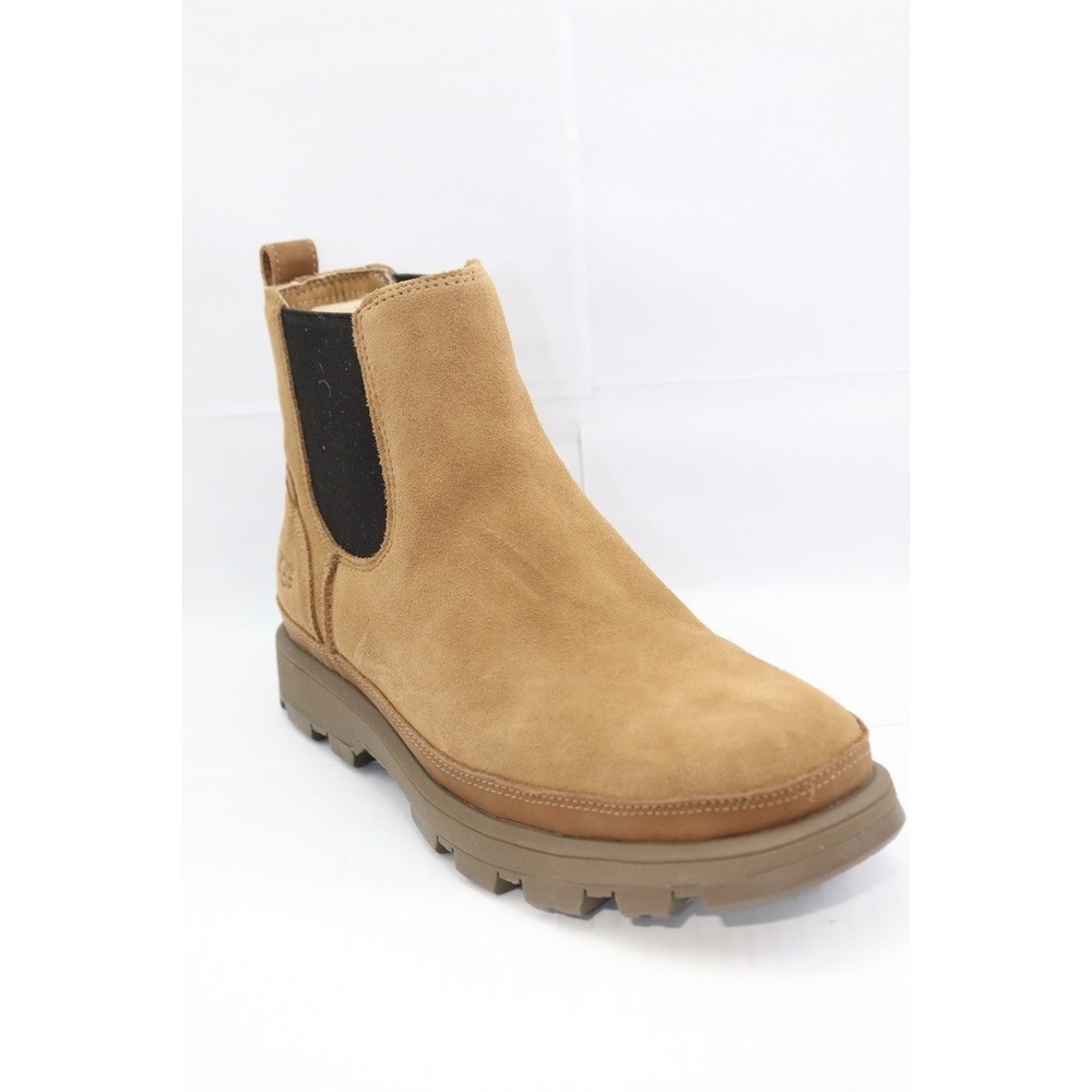 UGG CHELSEA MEN BOOTS LEATHER  Chestnut Size 7 / UK 6 / EU 40 / JP 25 - Picture 12 of 16